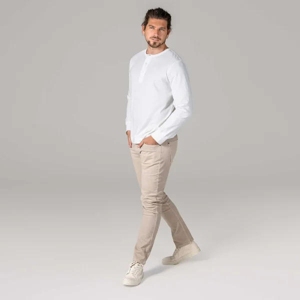 Fashion Paolo | Henley-Shirt Heren Gebreide Kleding En Sweatshirts