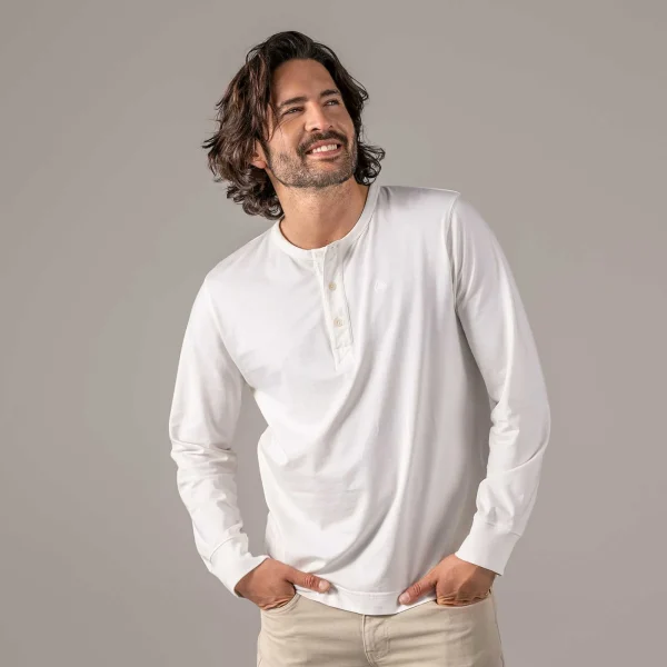 Fashion Paolo | Henley-Shirt Heren Gebreide Kleding En Sweatshirts